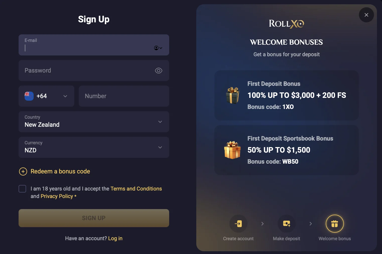 cookie-policy Roll XO Casino